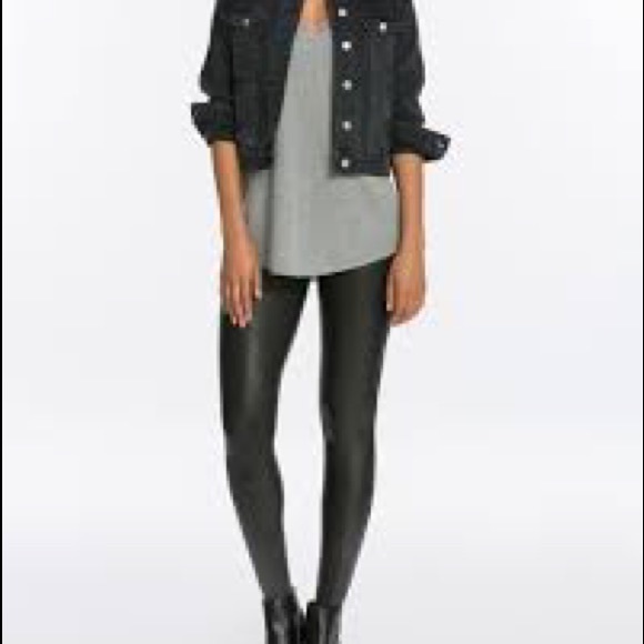 SPANX Pants - SPANX Petite Faux Leather Leggings